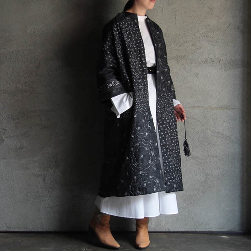 TOWAVASE Aquarelle silk quilt robe | nii-B | WE