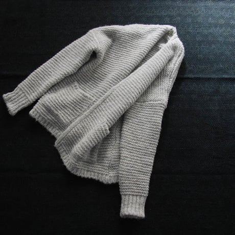 MAISON ANJE knit cardigan glay
