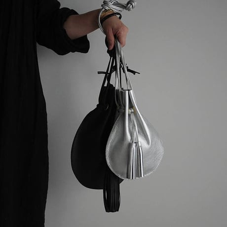 chiihao   round pochette silver