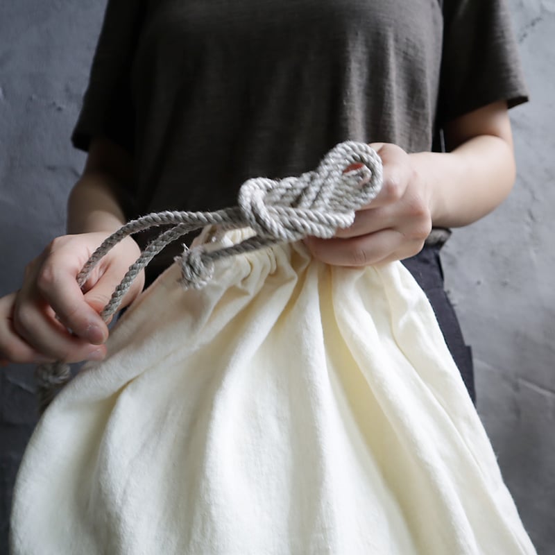 R&D.M.Co- hemp pajamas bag (silver/blue/red) |