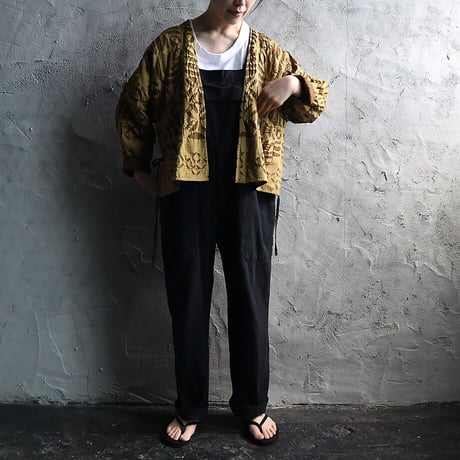 saruche hand cutwork short jacket (dark chai)