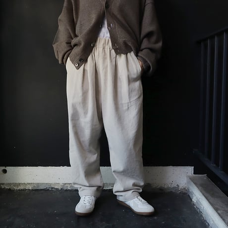 NOUVELLES DU PARADIS corduroy pants (ecru)