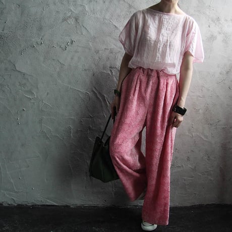 NATIVE VILLAGE relax pants pink