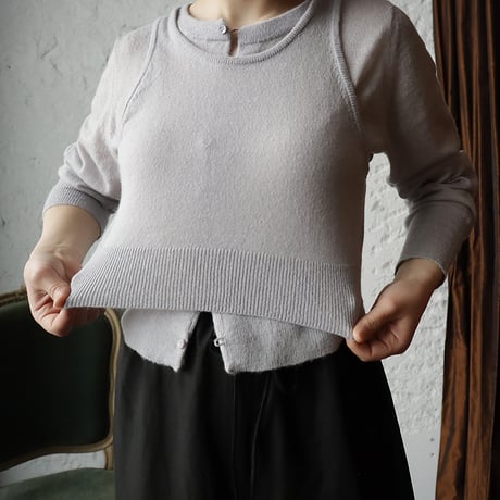 ànuke Layered Mohair Knit (iceblue)