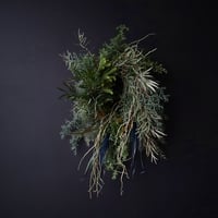 christmas wreath (oval:blue)