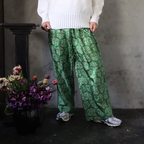 TOWAVASE sarasa silk pants charlotte (mossgreen)