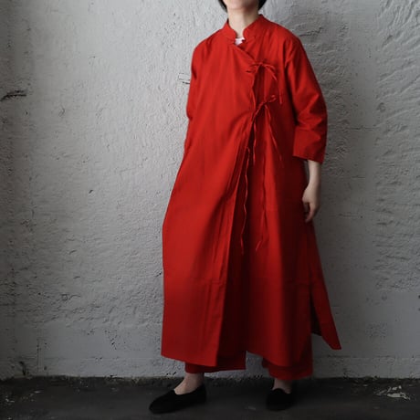saruche chinese  kurta long  shirt (red)