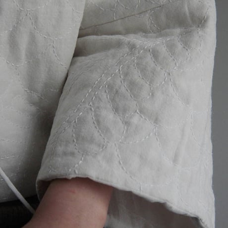 TOWAVASE linen quilt jacket  (white)