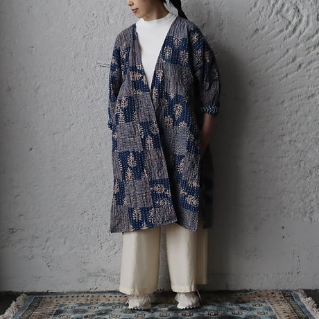 saruche gudri long jacket (blue mix)