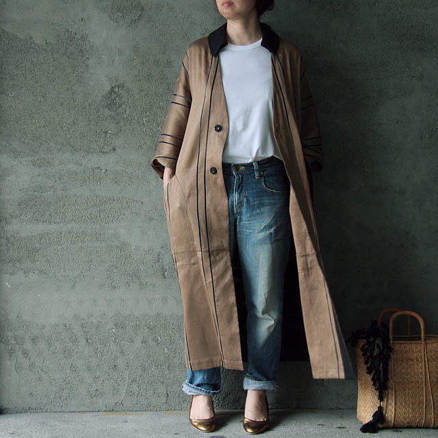 NATIVE VILLAGE linen mesh coat | nii-B | WEBSHOP