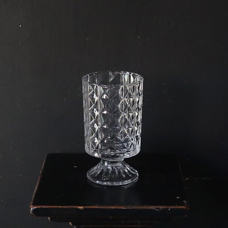 cutting glass flower vase (square)