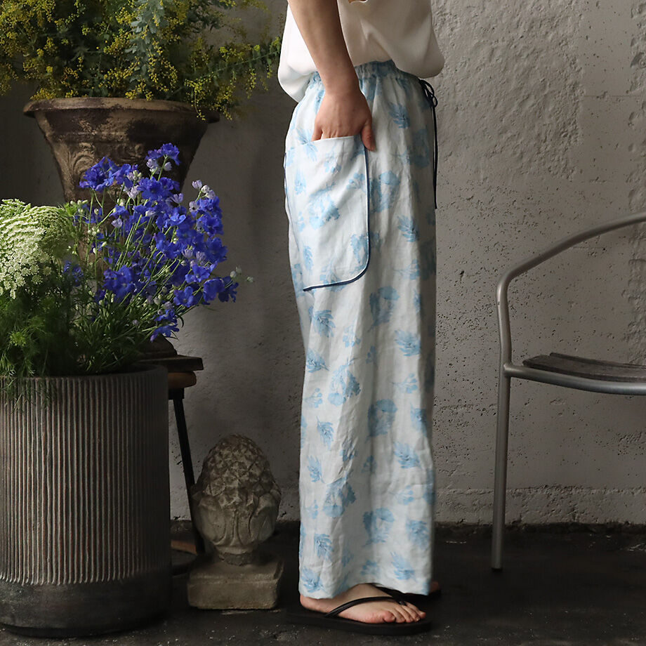 TOWAVASE Frais linen pants (blue) | nii-B | WEB...