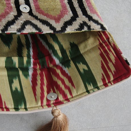silk velvet clutch bag pink