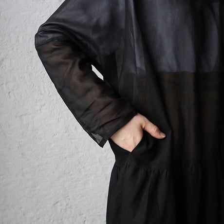 Tabrik  tiered dress (black)
