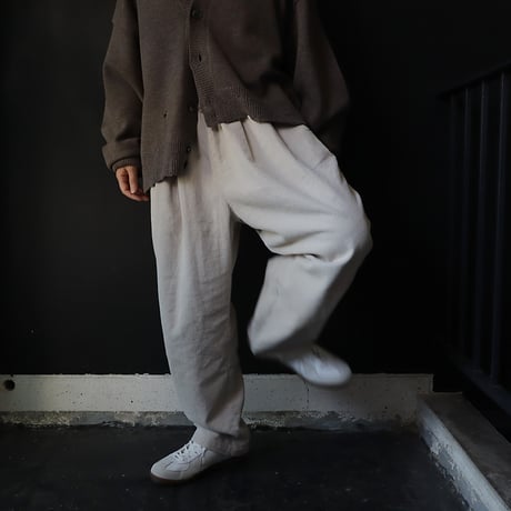 NOUVELLES DU PARADIS corduroy pants (ecru)