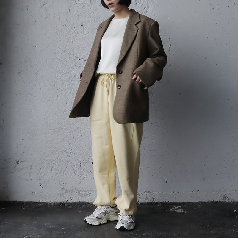 ジャケット・アウター anuke Herringbone Wool Jacket BEIGE anuke Herringbone Wool Jacket（テーラードジャケット）｜BOICE FROM