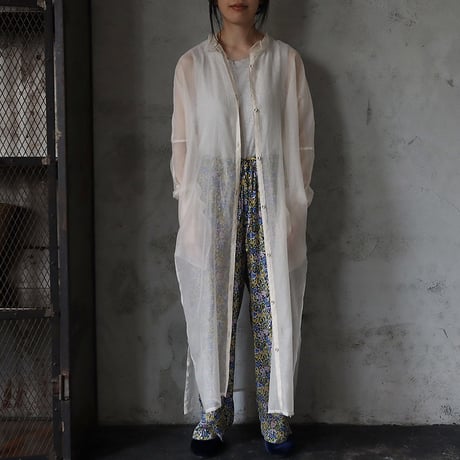Tabrik  organdy  shirt dress (ivory)