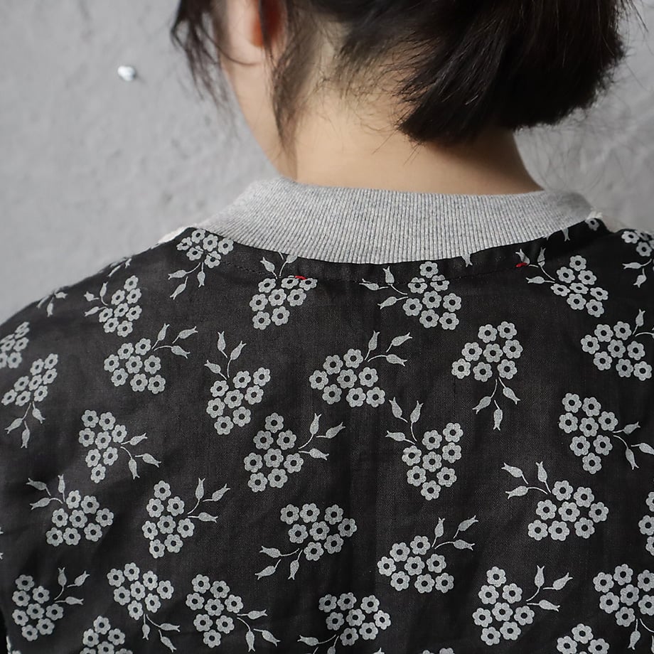 TOWAVASE french komon robe (black) | nii-B | WE