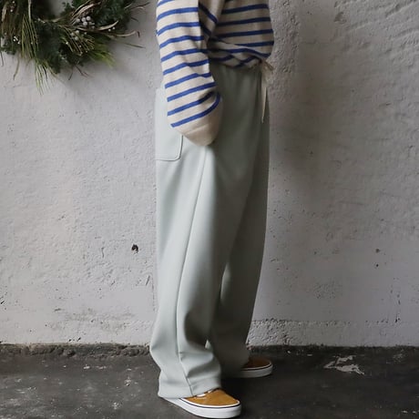 NOUVELLES DU PARADIS woollike pants (sage green)