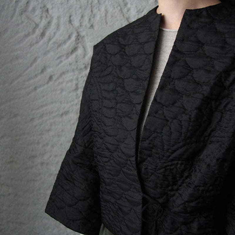 TOWAVASE silk quilt jacket (black) | nii-B | WE