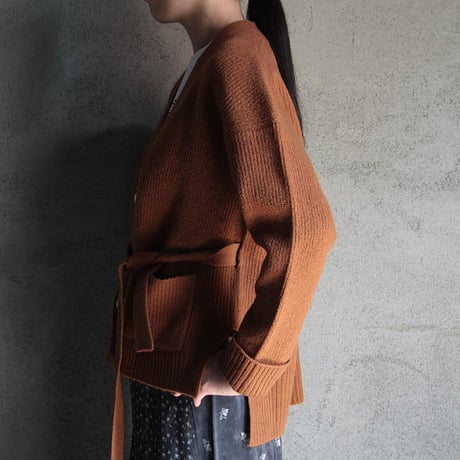 THE FACTORY boiled wool  cardigan