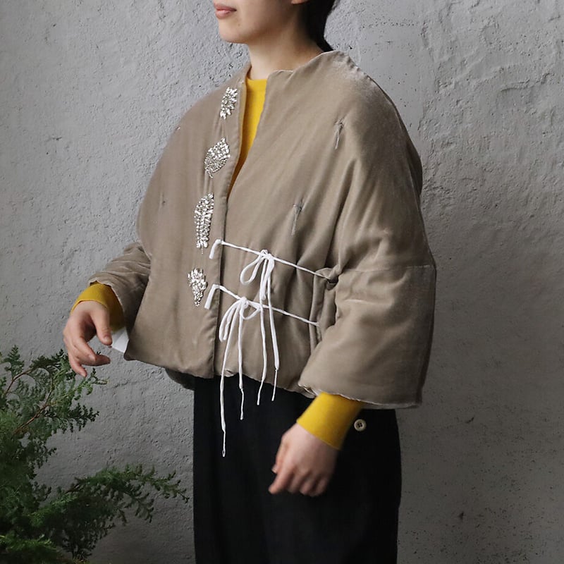 TOWAVASE La zabu short jacket (gray) | nii-B |