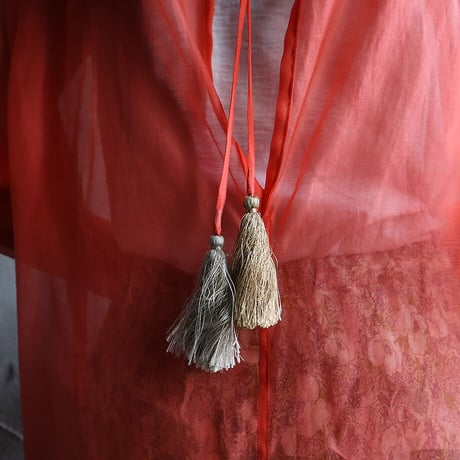 Tabrik  organdy  dress (coral)