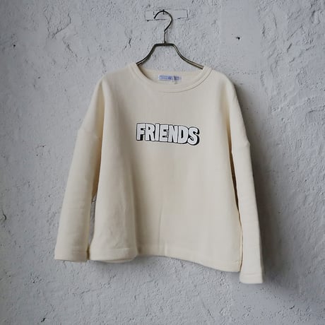 R&D.M.Co- LOGO drop shoulder sweat (FRIENDS)