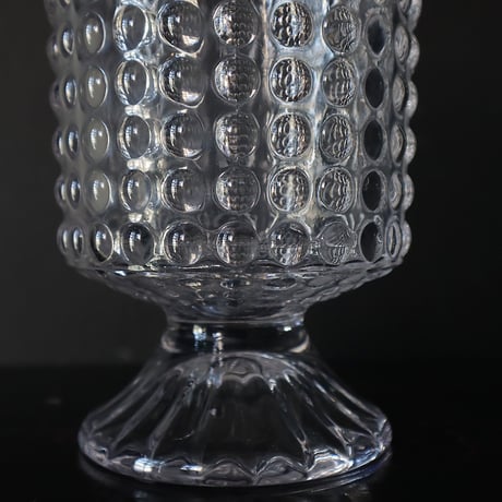 cutting glass flower vase (dot)