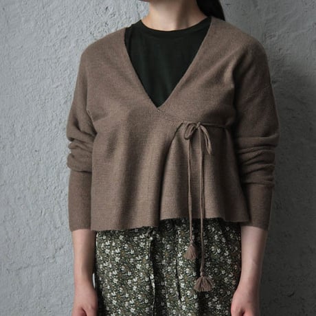 TOWAVASE Pétit dejeuner pullover cardigan (mocha)
