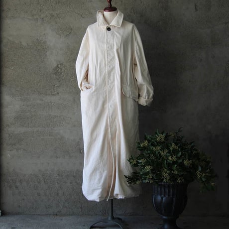 Yarmo long work coat offwhite