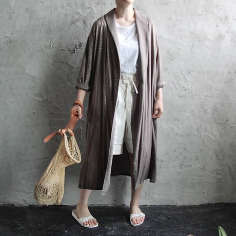 Tabrik foil Print robe