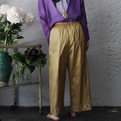 TOWAVASE Elsa silk pants (beige)