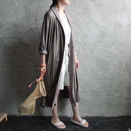 Tabrik foil Print robe