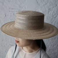 Mia Hat & Accessory lace canotier ( natural)