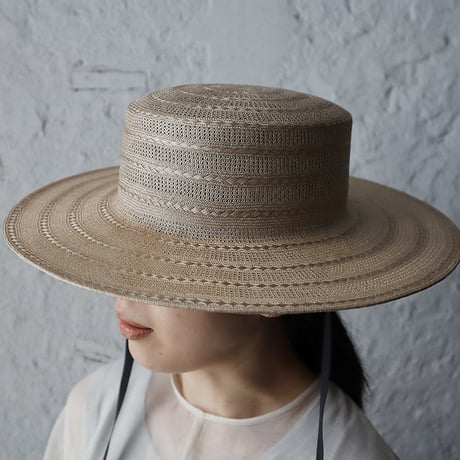 Mia Hat & Accessory lace canotier ( natural)