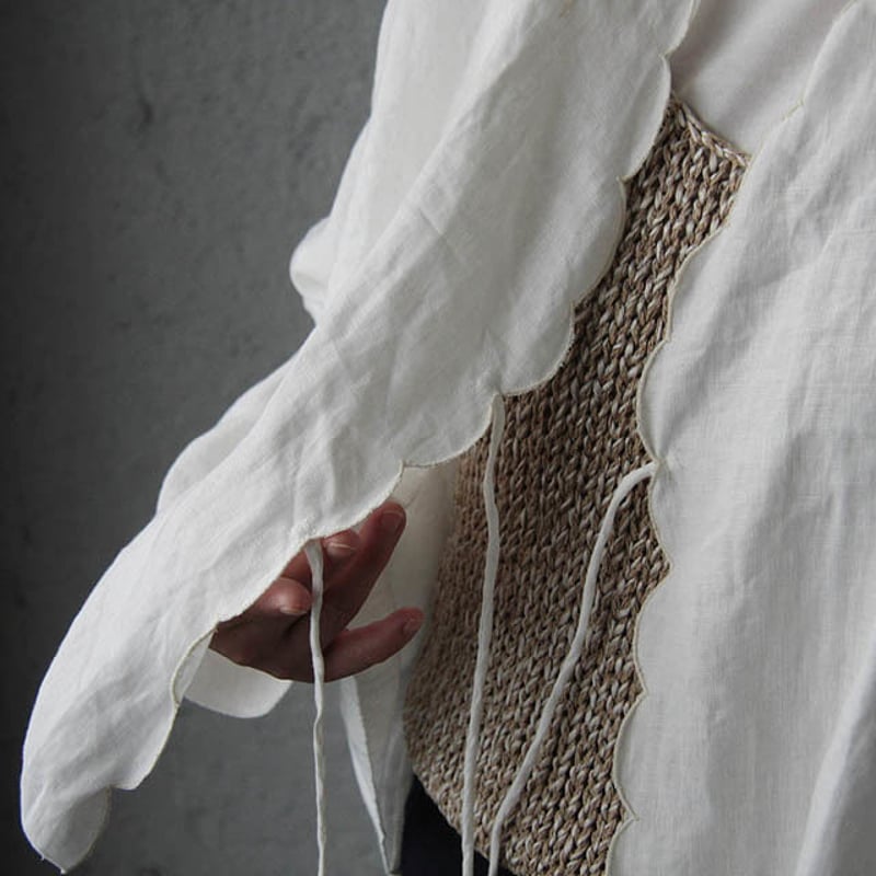 TOWAVASE Bon Voyage blouse (white) | nii-B | WE TOWAVASE Bon Voyage blouse (white) | nii-B | WE