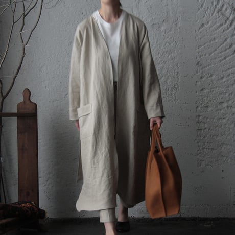 NOTA linen gown (beige)