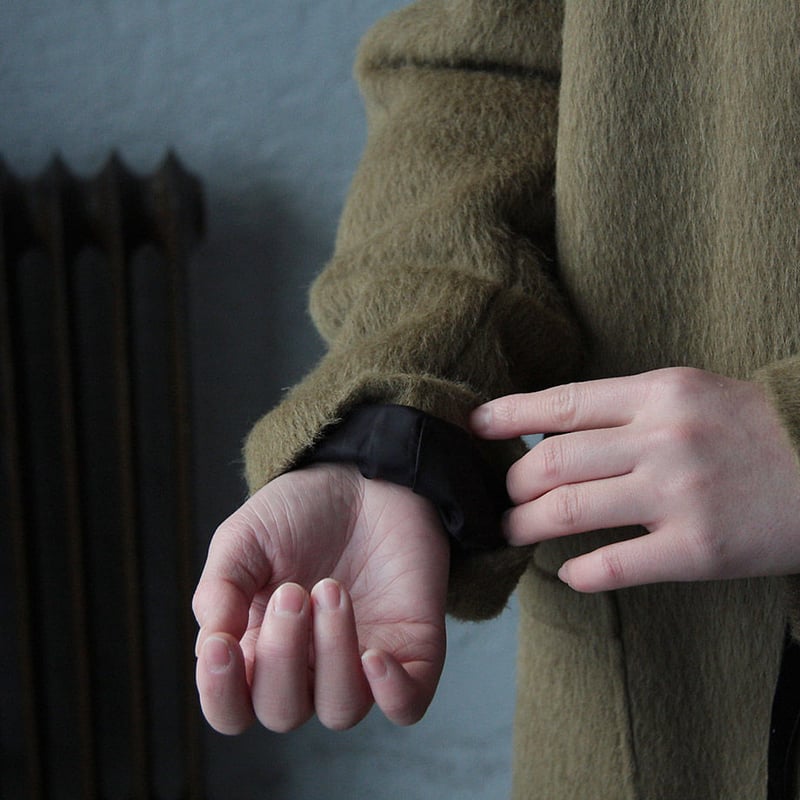 Tabrik alpaca shaggy coat (khaki) | nii-B | WEB