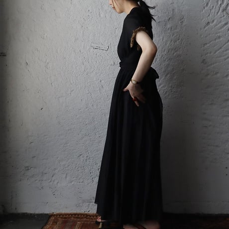 Tabrik fringe dress (black)