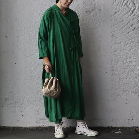 saruche chinese  kurta long  shirt (green)