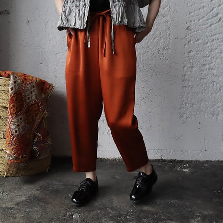 NOTA  satin pants ( terracotta)