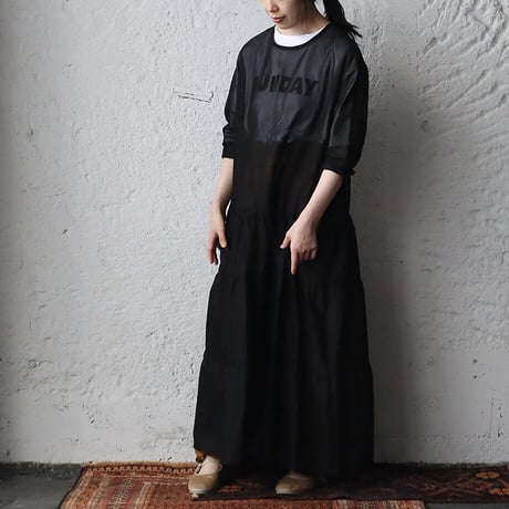 Tabrik  tiered dress (black)