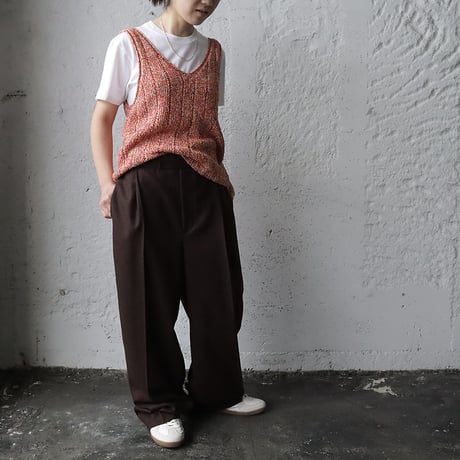 Tabrik knit vest (orangemix)