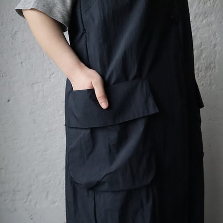 2B long gilet (navy)