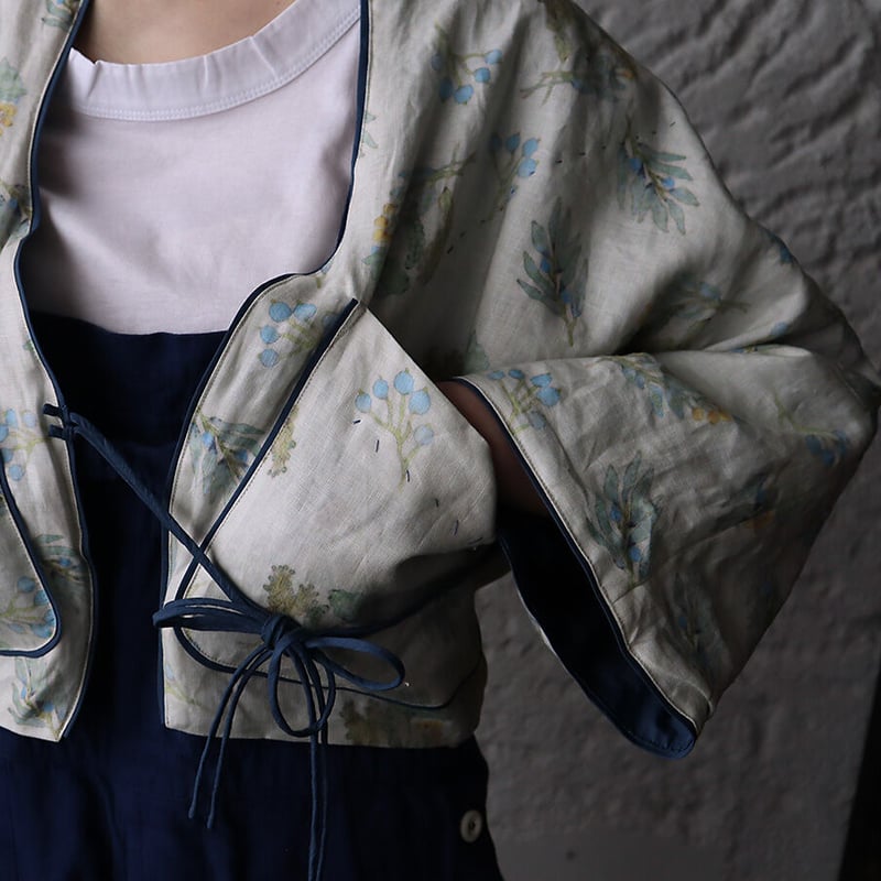 TOWAVASE Frais linen jacket (multi) | nii-B | W...