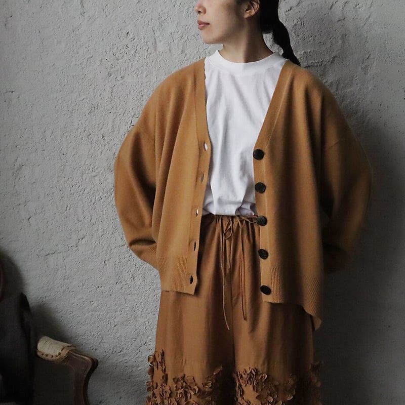 Le pivot pure wool cardigan (camel) | nii-B | W