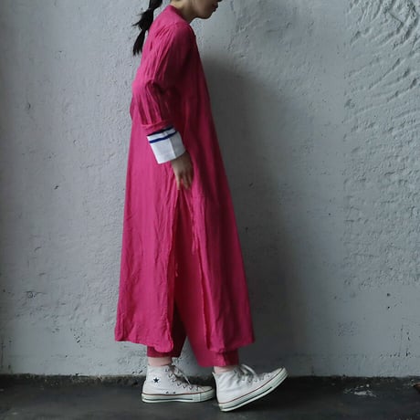 saruche chinese  kurta long  shirt (pink)