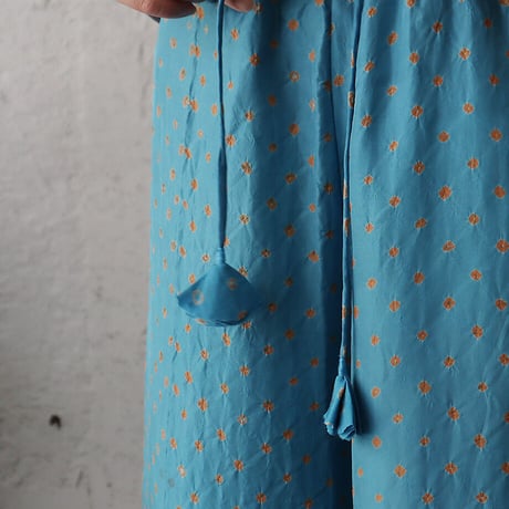 TOWAVASE silk pants Bonbon (blue)