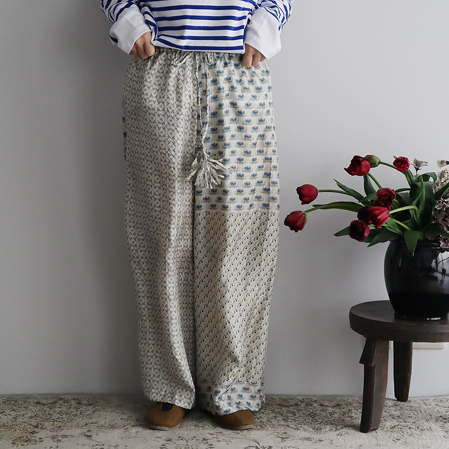 TOWAVASE sarasa silk pants (ivory) | nii-B | WE...